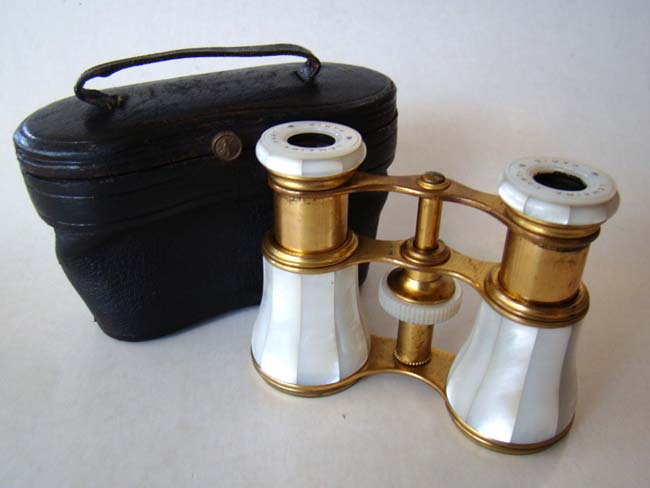 An exceptional pair of French 19th century opera glasses made by LeMaire of Paris